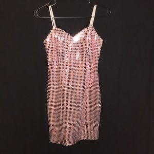 Pink disco dress